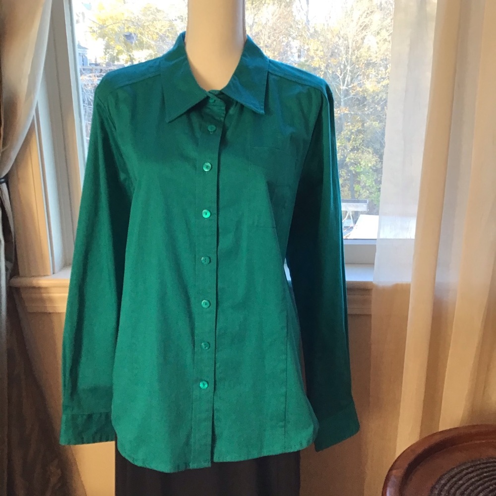 Linea by Louis Dell’Olio Teal Blouse Size XL